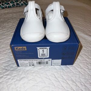 Keds Baby White T-Strap Shoes
